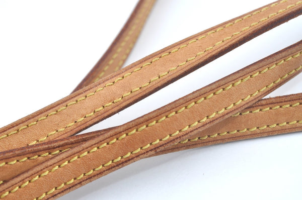 Authentic Louis Vuitton Leather Shoulder Strap 48" Beige LV L0293