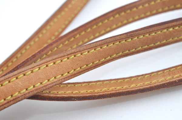Authentic Louis Vuitton Leather Shoulder Strap 48" Beige LV L0293