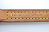 Authentic Louis Vuitton Leather Shoulder Strap 48" Beige LV L0293