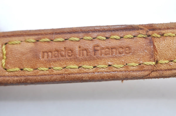 Authentic Louis Vuitton Leather Shoulder Strap 48" Beige LV L0293