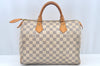 Authentic Louis Vuitton Damier Azur Speedy30 Hand Boston Bag N41533 LV L0294