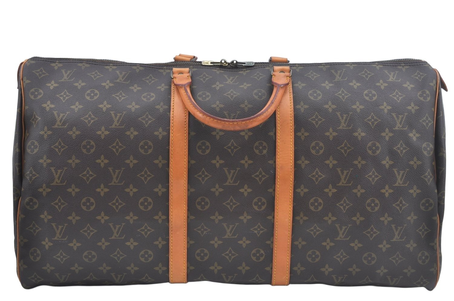 Authentic Louis Vuitton Monogram Keepall 60 Travel Boston Bag M41422 LV L0296