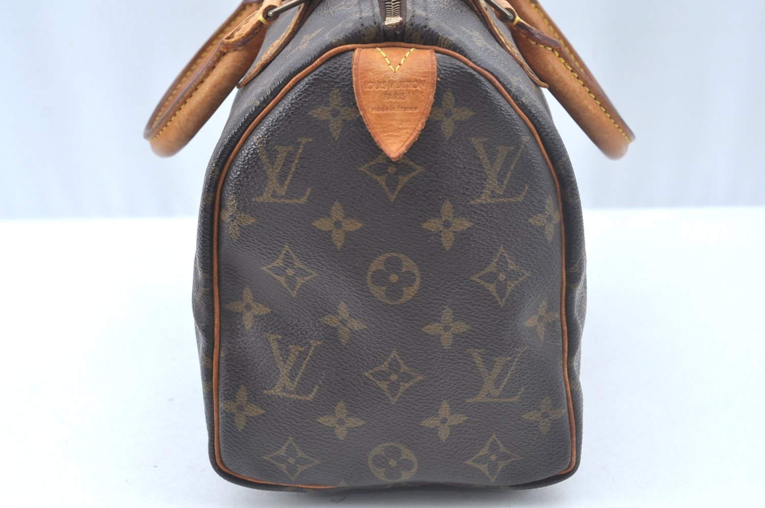 Authentic Louis Vuitton Monogram Speedy 25 Boston Hand Bag M41528 LV L0297