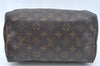 Authentic Louis Vuitton Monogram Speedy 25 Boston Hand Bag M41528 LV L0297