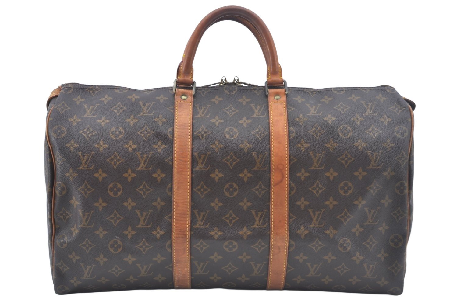 Authentic Louis Vuitton Monogram Keepall 50 Travel Boston Bag M41426 LV L0301