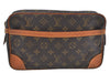 Authentic Louis Vuitton Monogram Compiegne 28 Clutch Hand Bag M51845 LV L0302