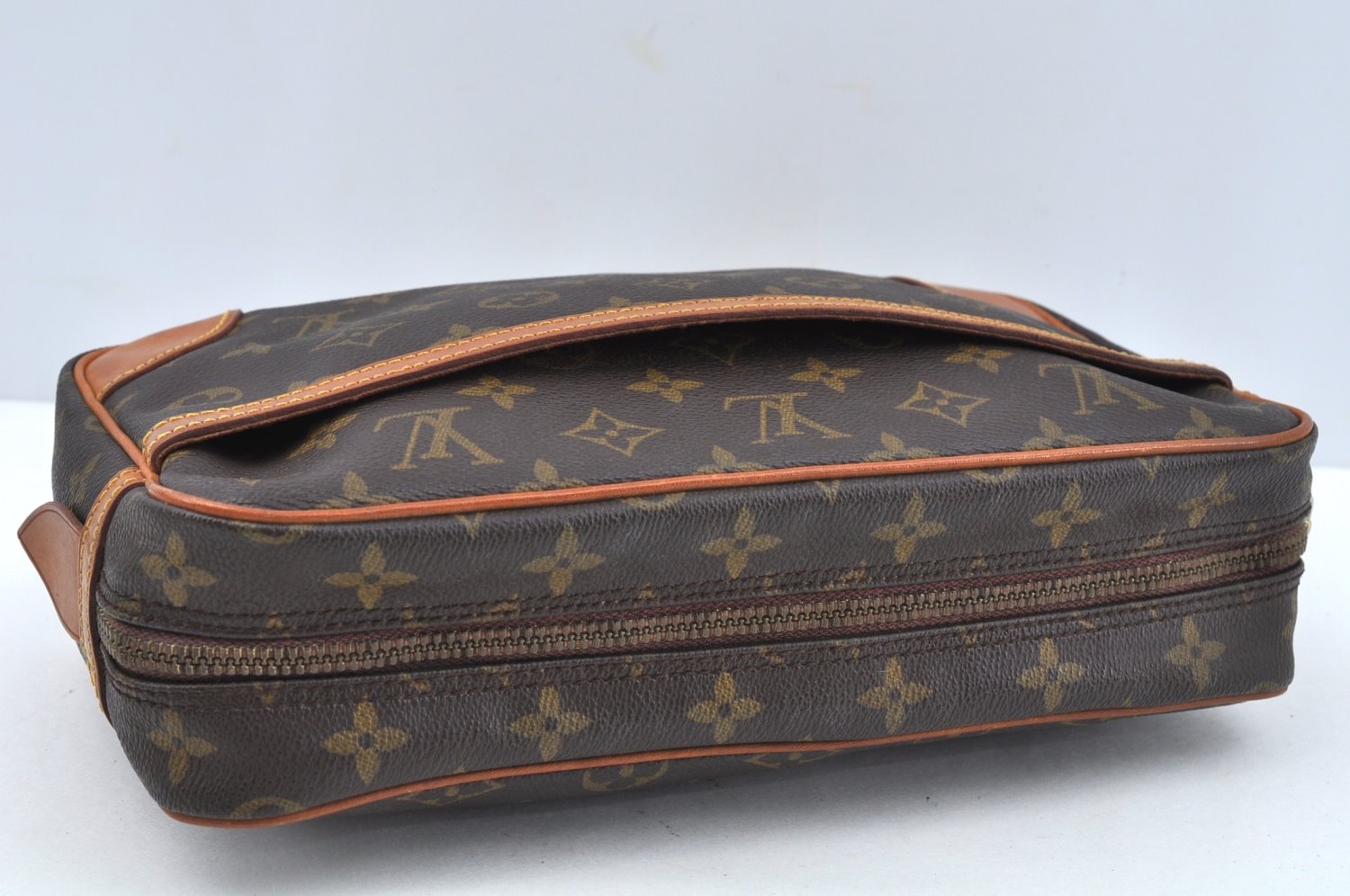 Authentic Louis Vuitton Monogram Compiegne 28 Clutch Hand Bag M51845 LV L0302