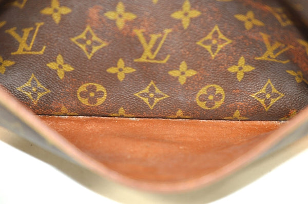 Authentic Louis Vuitton Monogram Compiegne 28 Clutch Hand Bag M51845 LV L0302