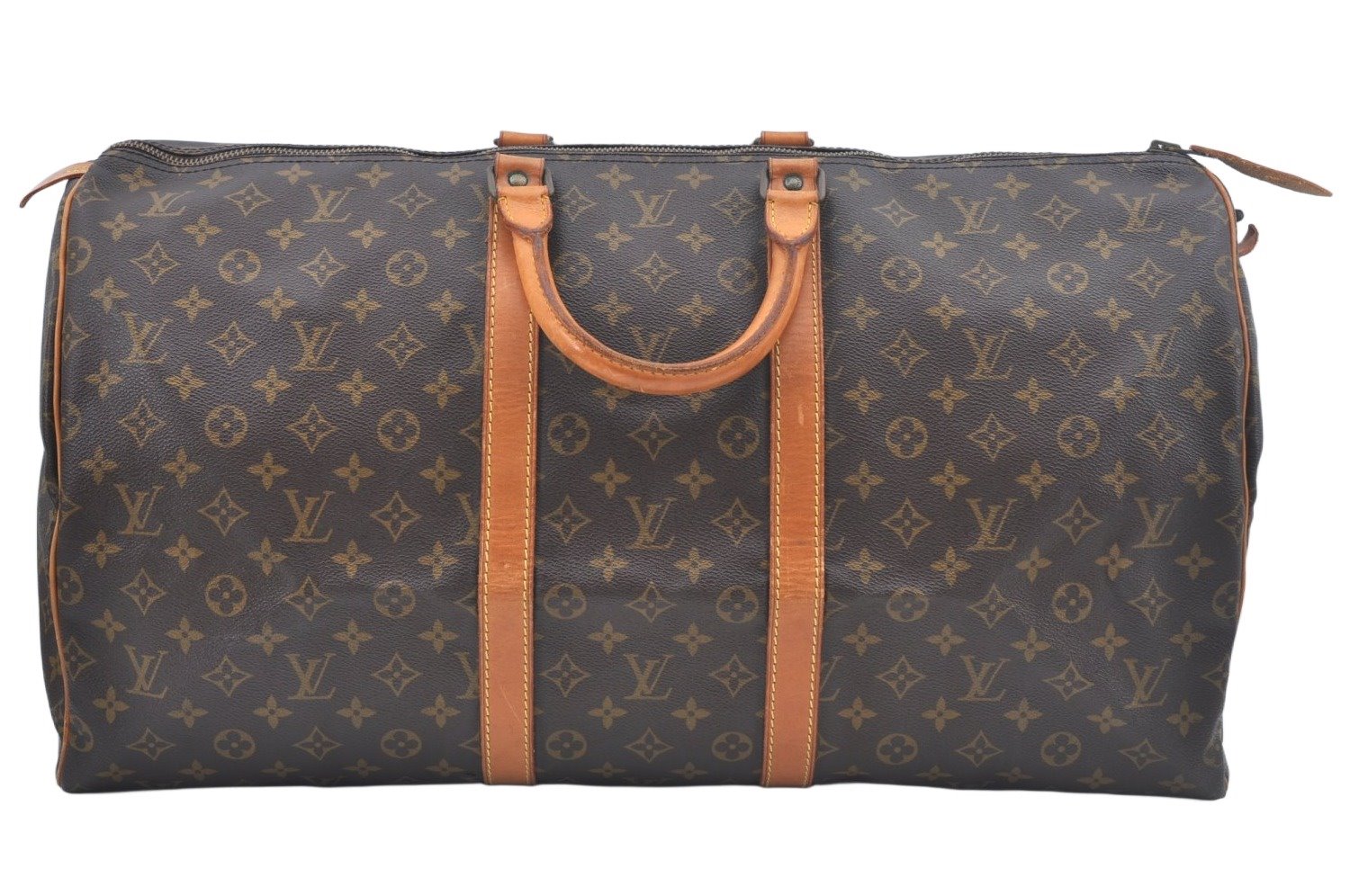 Authentic Louis Vuitton Monogram Keepall 55 Travel Boston Bag Old Model LV L0304