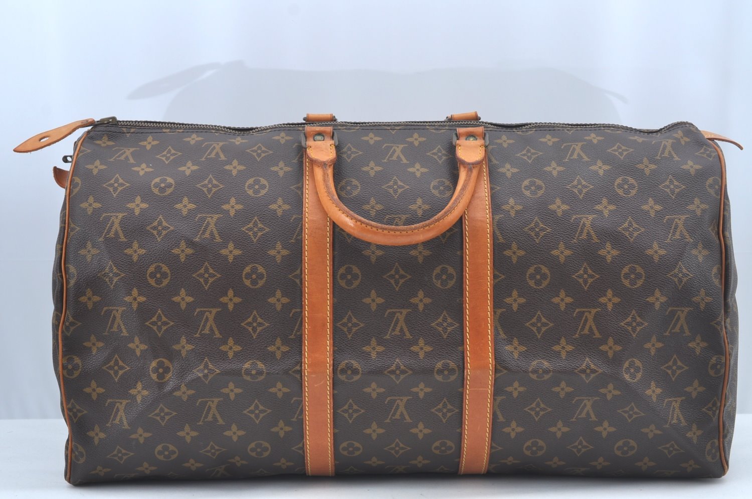 Authentic Louis Vuitton Monogram Keepall 55 Travel Boston Bag Old Model LV L0304