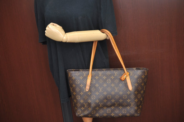 Authentic Louis Vuitton Monogram Raspail PM Shoulder Tote Bag M40608 LV L0306