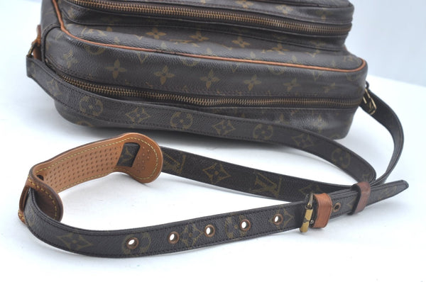 Authentic Louis Vuitton Monogram Nile Shoulder Cross Body Bag Old Model LV L0307