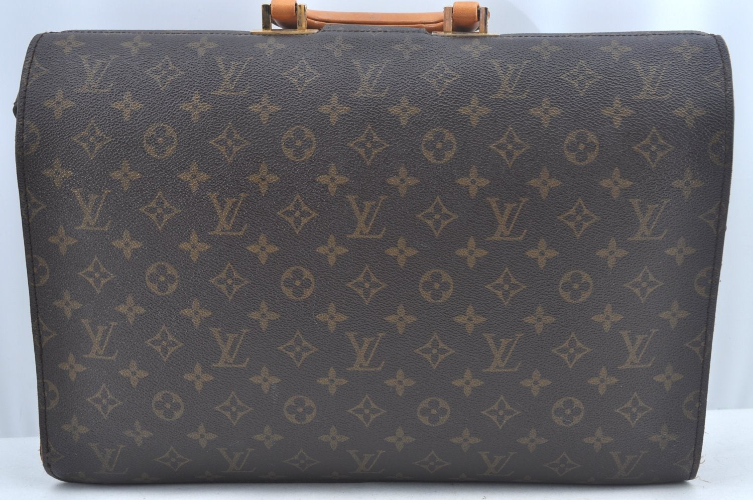 Authentic Louis Vuitton Monogram Serviette Fermoir Briefcase M53305 LV L0308