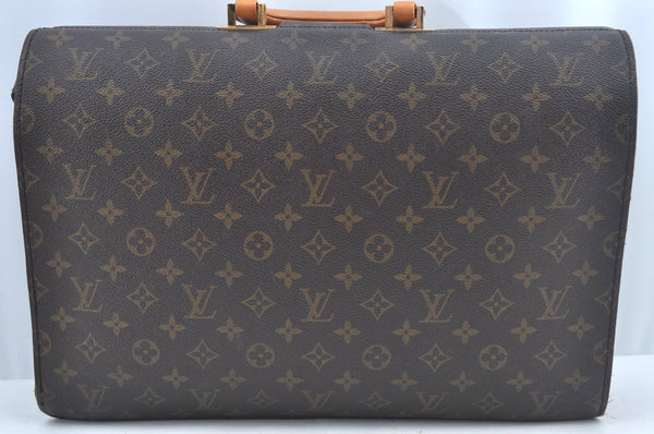 Authentic Louis Vuitton Monogram Serviette Fermoir Briefcase M53305 LV L0308
