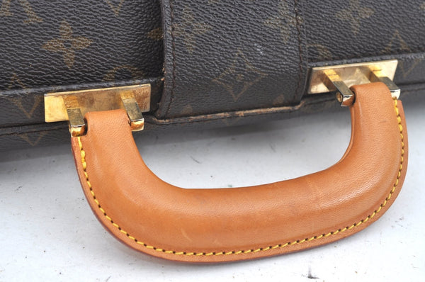 Authentic Louis Vuitton Monogram Serviette Fermoir Briefcase M53305 LV L0308