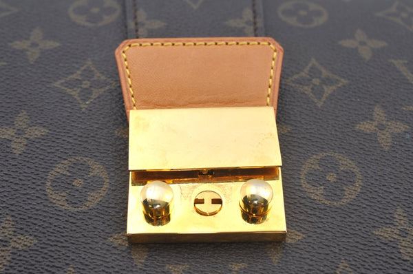 Authentic Louis Vuitton Monogram Serviette Fermoir Briefcase M53305 LV L0308