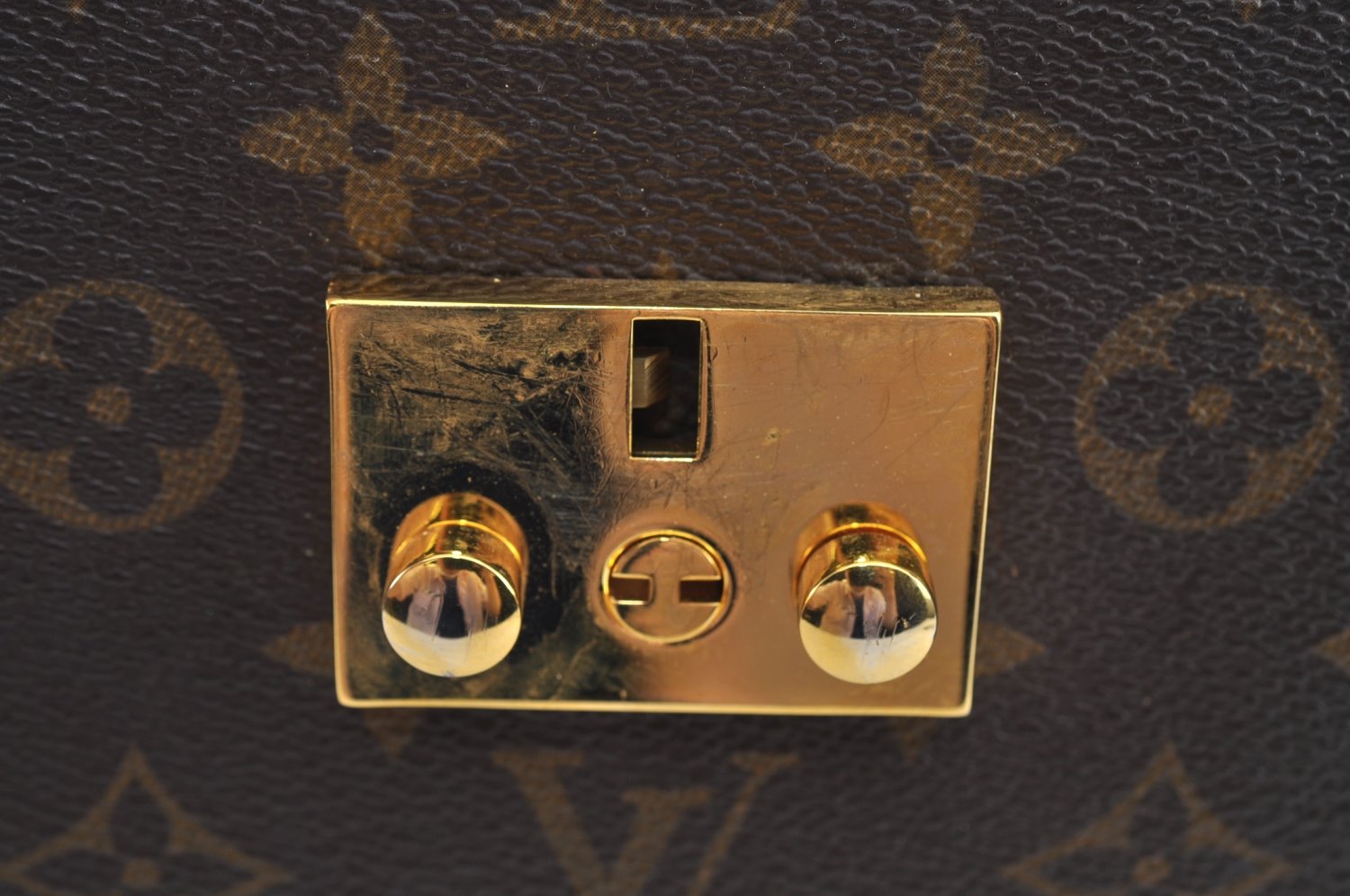 Authentic Louis Vuitton Monogram Serviette Fermoir Briefcase M53305 LV L0308