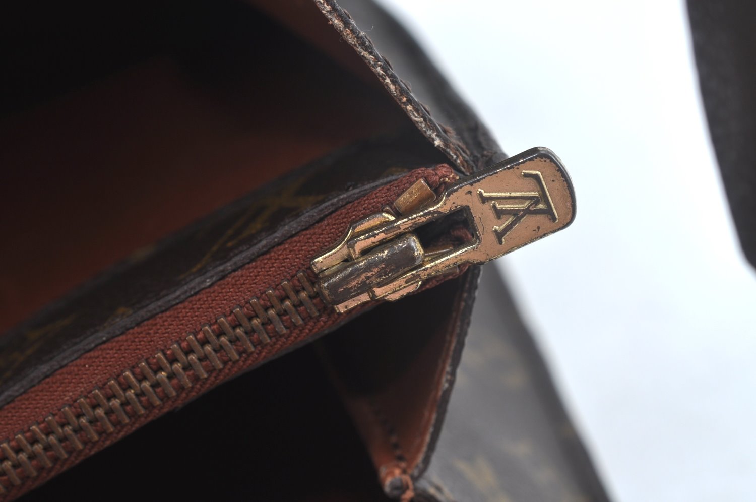 Authentic Louis Vuitton Monogram Serviette Fermoir Briefcase M53305 LV L0308