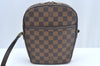 Authentic Louis Vuitton Damier Ipanema PM Shoulder Cross Bag N51294 Junk L0309