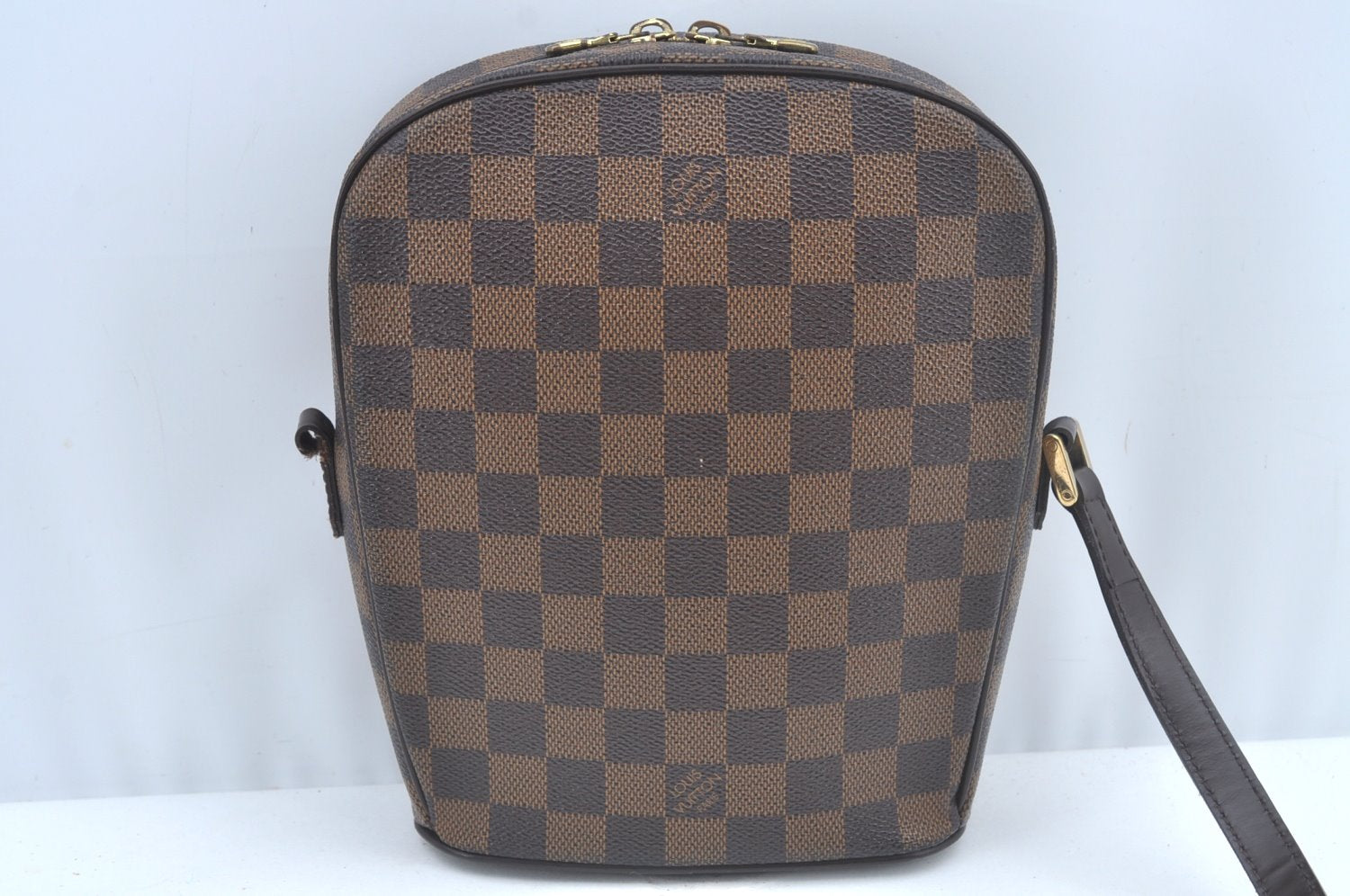 Authentic Louis Vuitton Damier Ipanema PM Shoulder Cross Bag N51294 Junk L0309