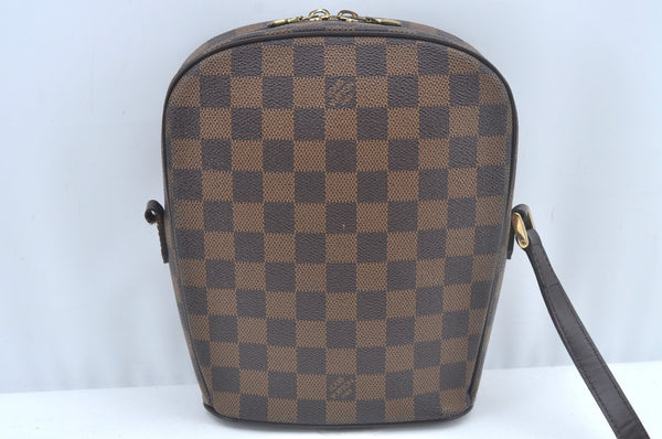 Authentic Louis Vuitton Damier Ipanema PM Shoulder Cross Bag N51294 Junk L0309