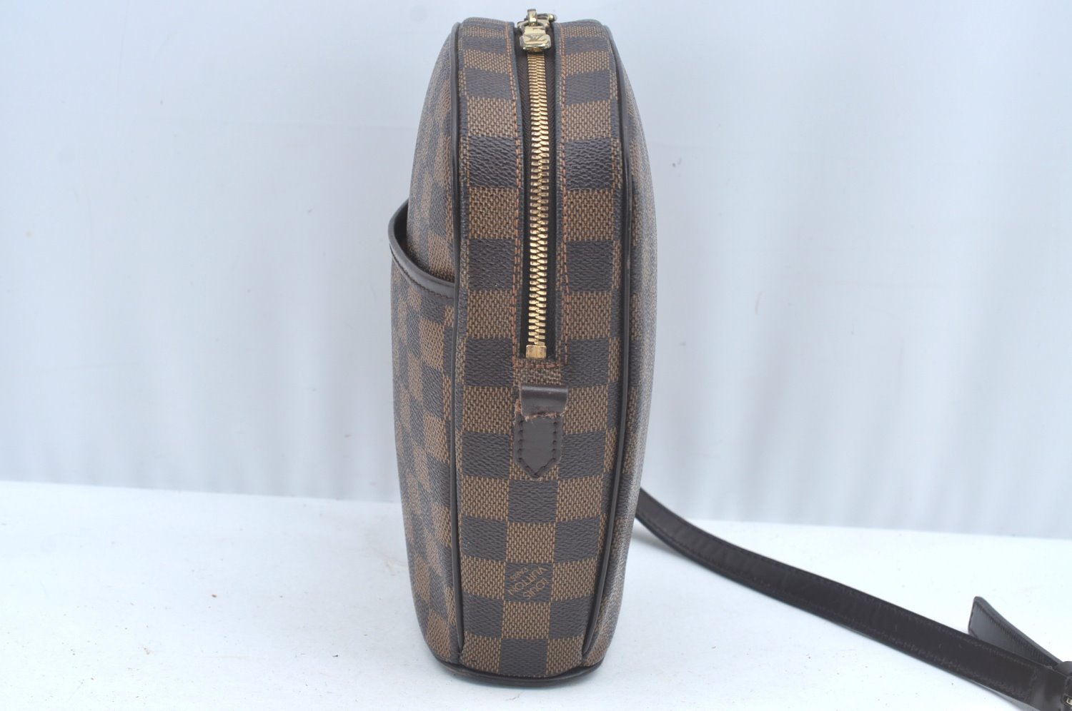 Authentic Louis Vuitton Damier Ipanema PM Shoulder Cross Bag N51294 Junk L0309