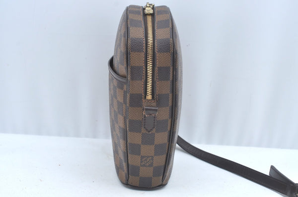 Authentic Louis Vuitton Damier Ipanema PM Shoulder Cross Bag N51294 Junk L0309