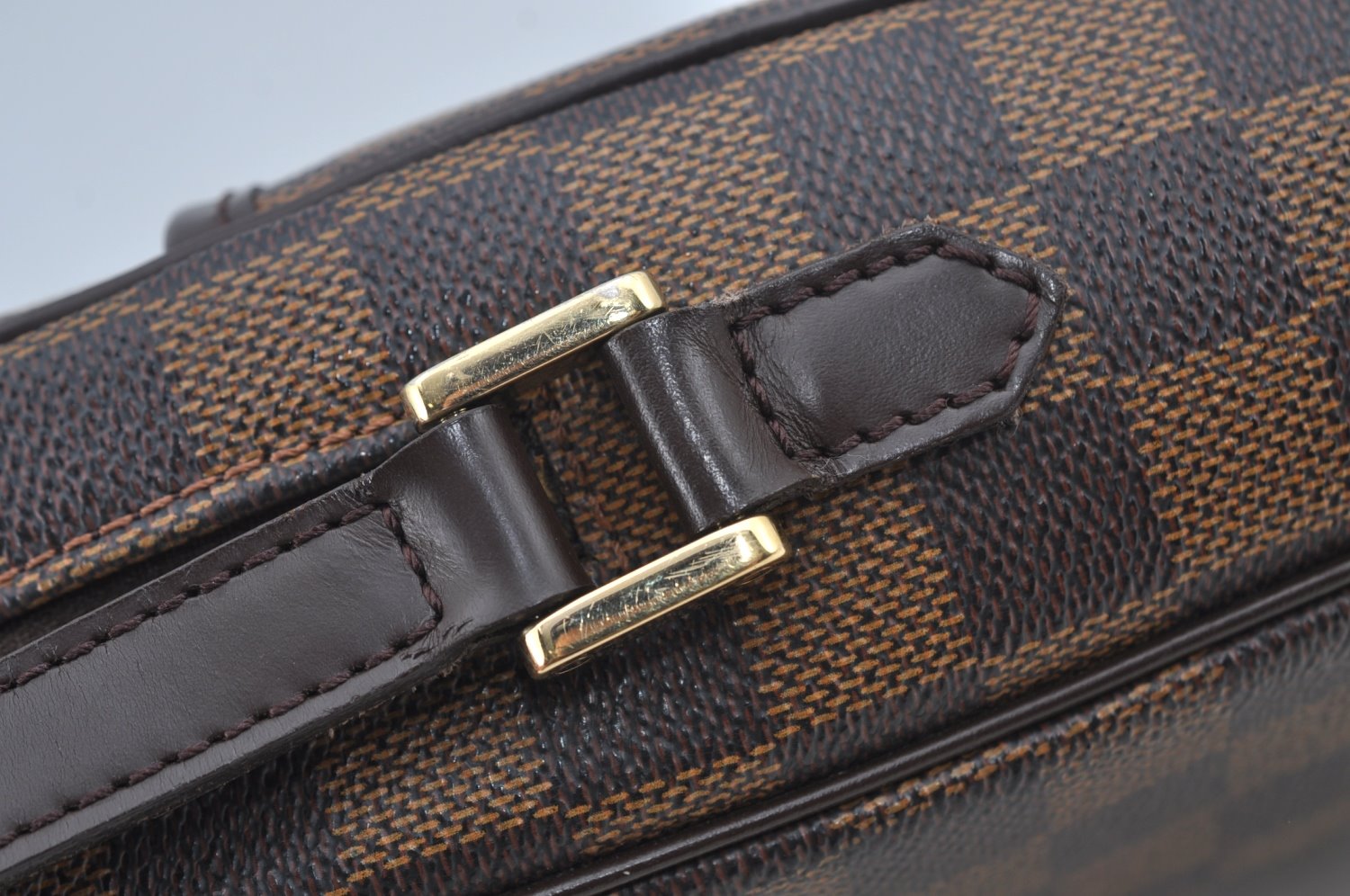 Authentic Louis Vuitton Damier Ipanema PM Shoulder Cross Bag N51294 Junk L0309