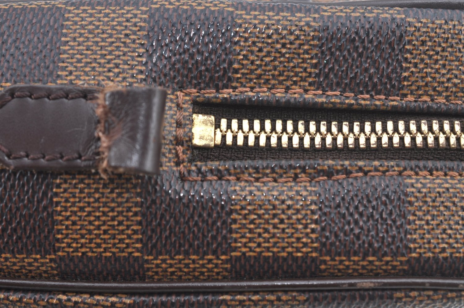 Authentic Louis Vuitton Damier Ipanema PM Shoulder Cross Bag N51294 Junk L0309