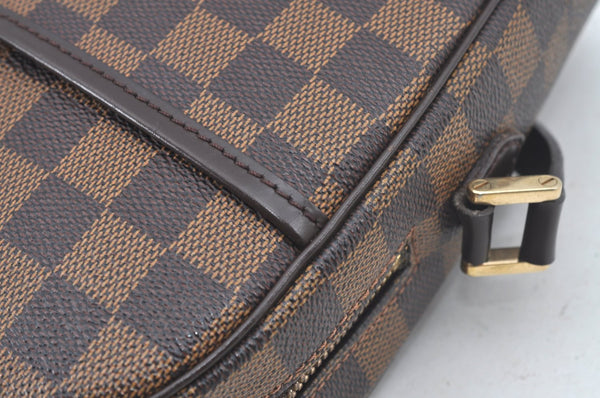 Authentic Louis Vuitton Damier Ipanema PM Shoulder Cross Bag N51294 Junk L0309