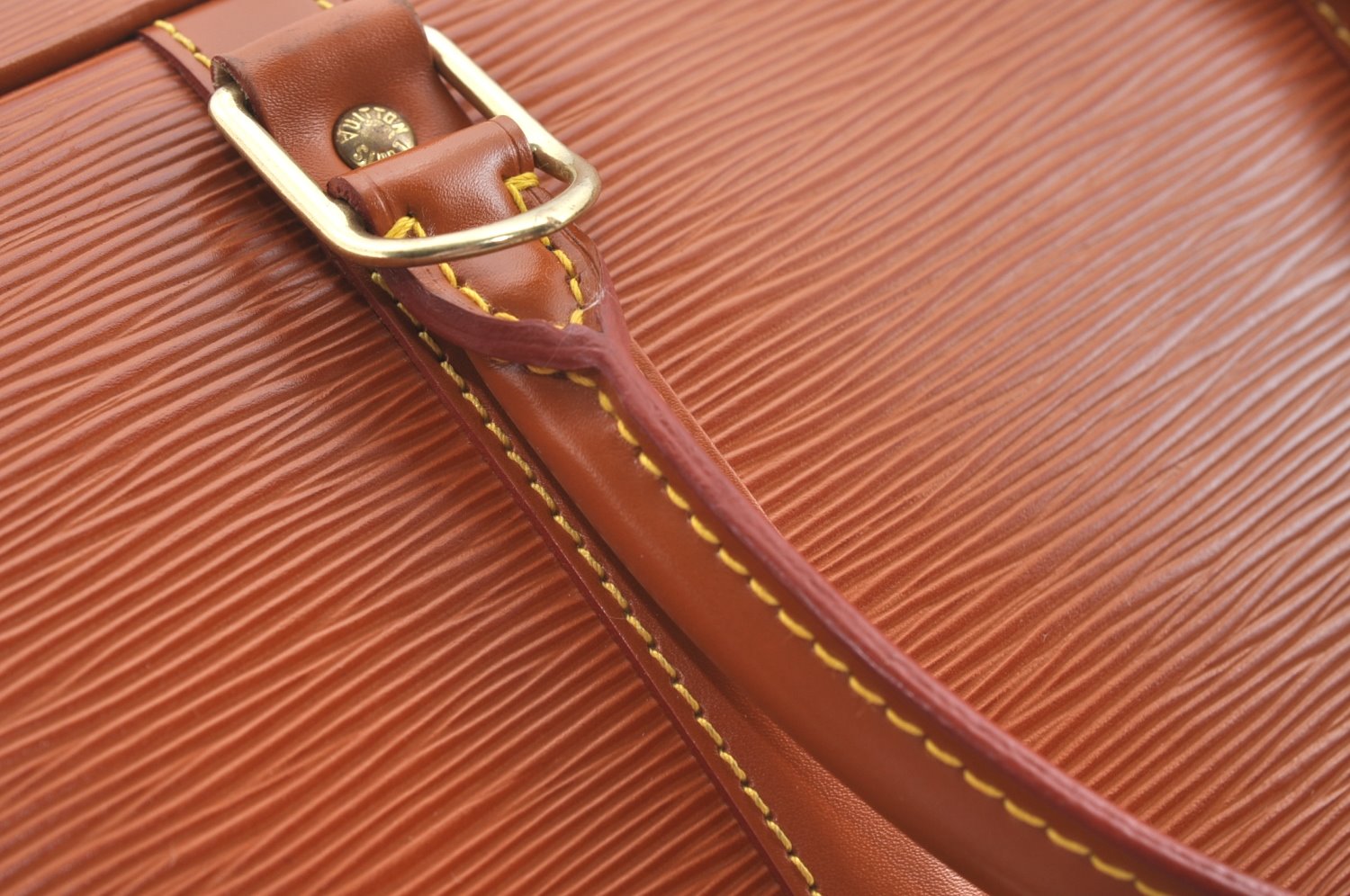 Authentic Louis Vuitton Epi Porte Documents Voyage Briefcase M54478 Brown L0312