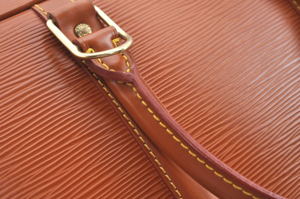 Authentic Louis Vuitton Epi Porte Documents Voyage Briefcase M54478 Brown L0312