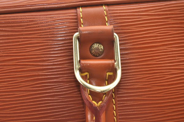 Authentic Louis Vuitton Epi Porte Documents Voyage Briefcase M54478 Brown L0312