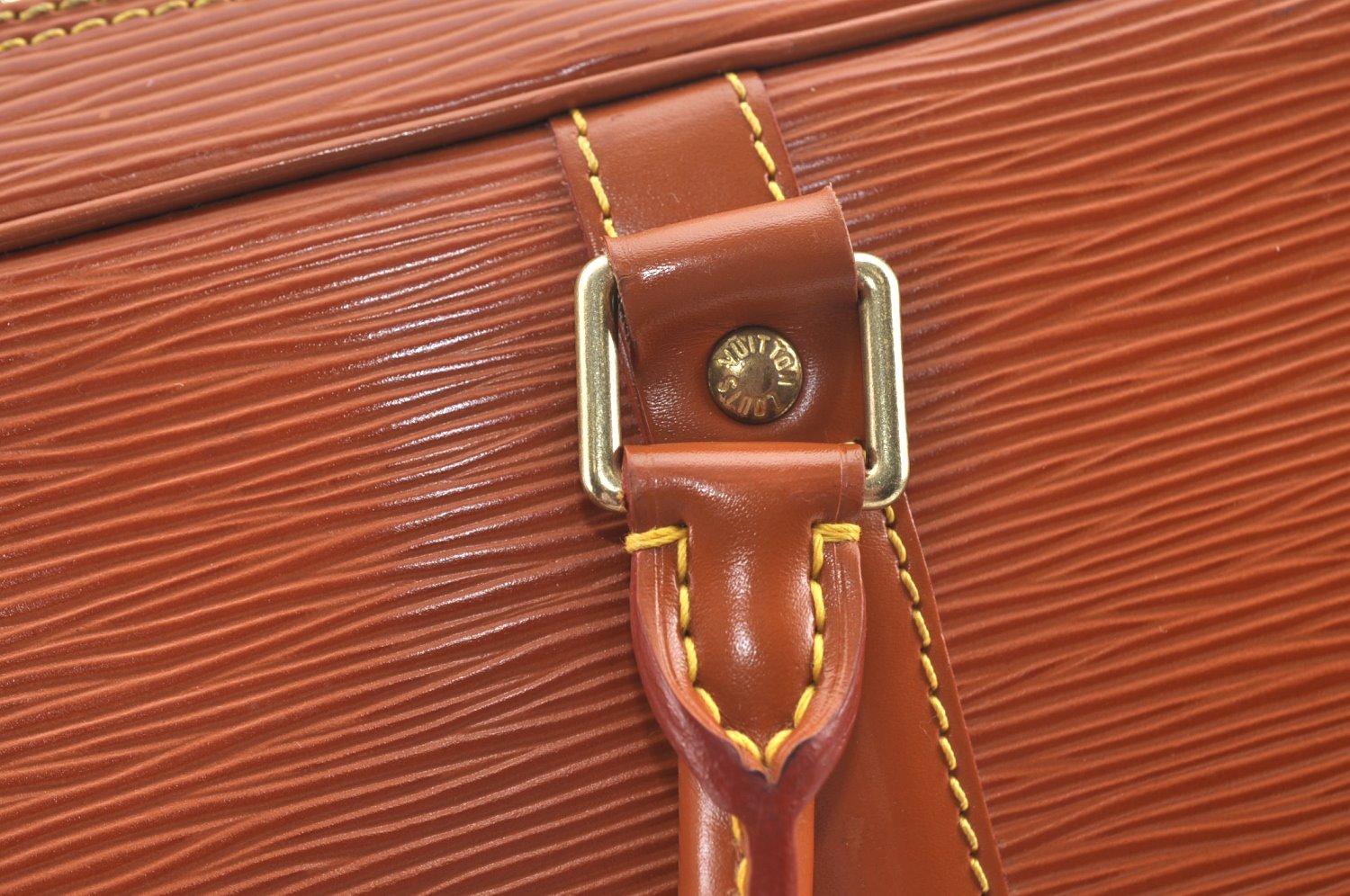 Authentic Louis Vuitton Epi Porte Documents Voyage Briefcase M54478 Brown L0312