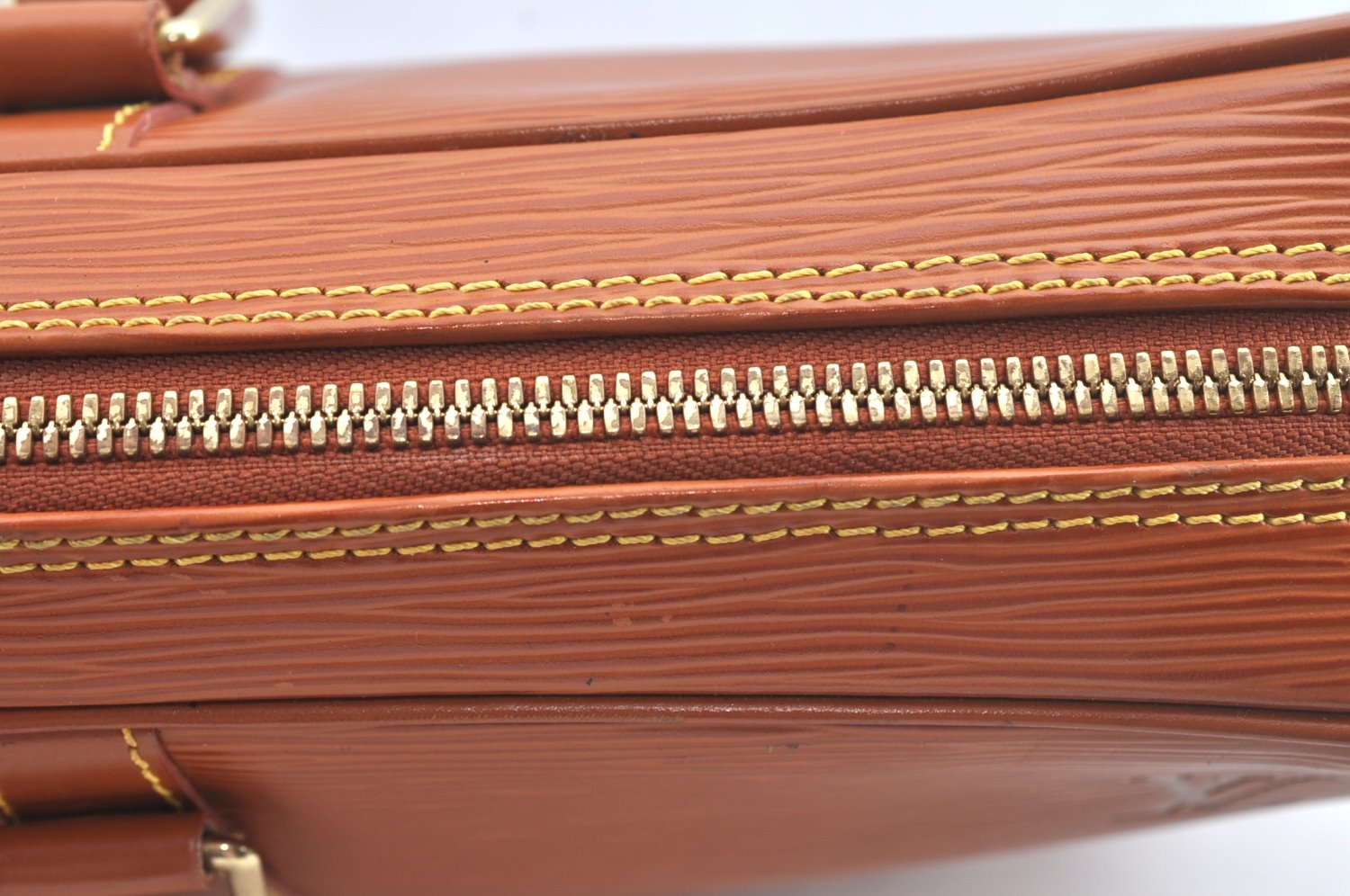 Authentic Louis Vuitton Epi Porte Documents Voyage Briefcase M54478 Brown L0312