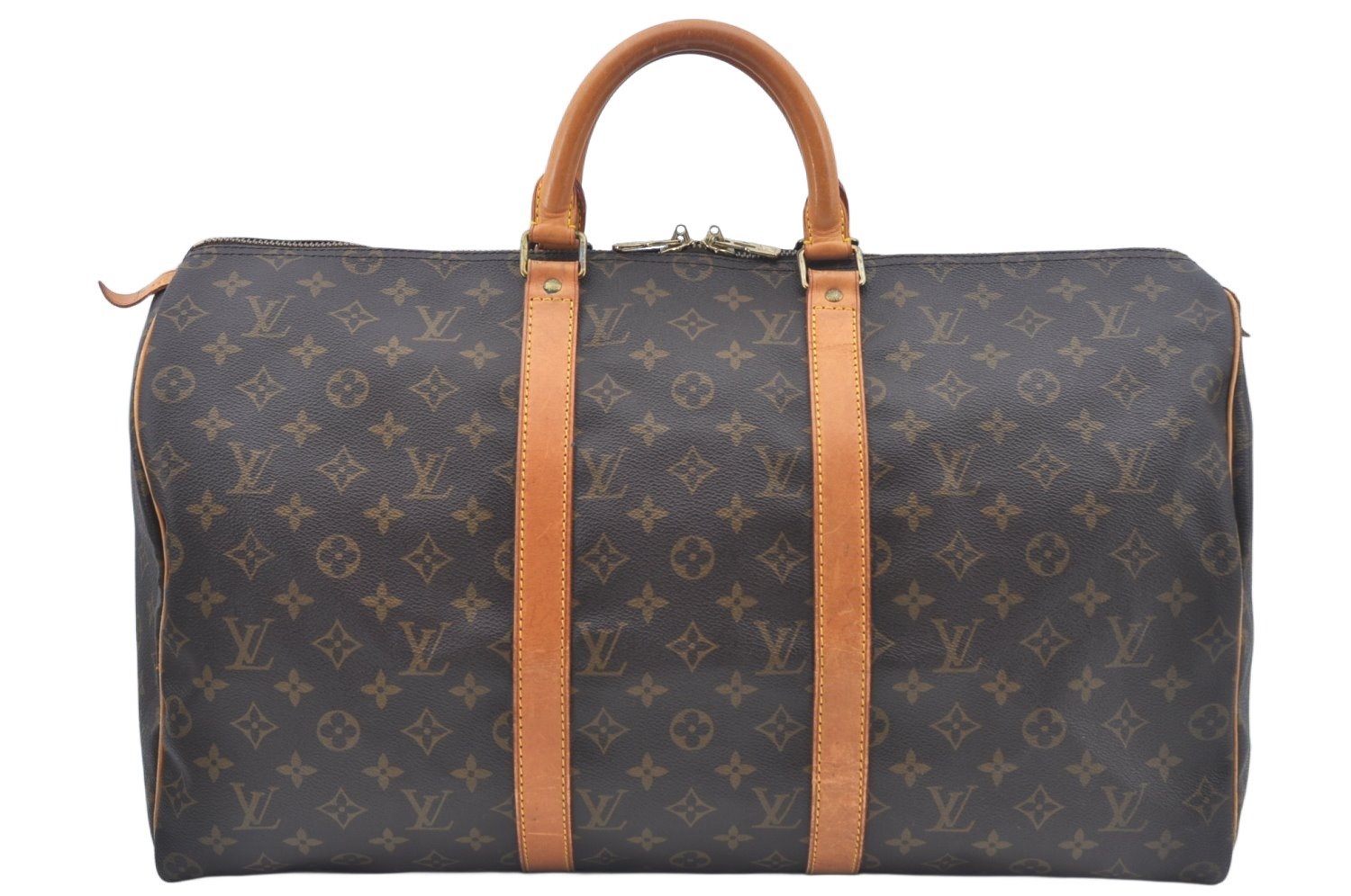 Authentic Louis Vuitton Monogram Keepall 50 Travel Boston Bag M41426 LV L0318