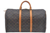 Authentic Louis Vuitton Monogram Keepall 50 Travel Boston Bag M41426 LV L0318