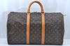 Authentic Louis Vuitton Monogram Keepall 50 Travel Boston Bag M41426 LV L0318