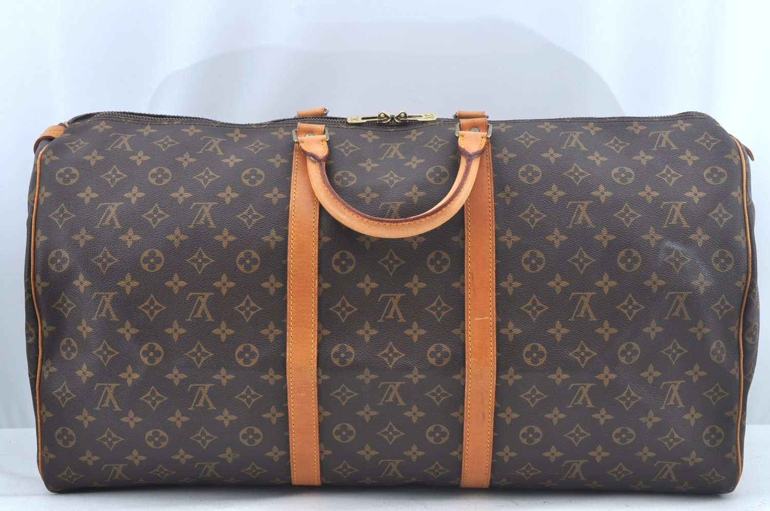 Authentic Louis Vuitton Monogram Keepall 60 Travel Boston Bag M41422 LV L0322