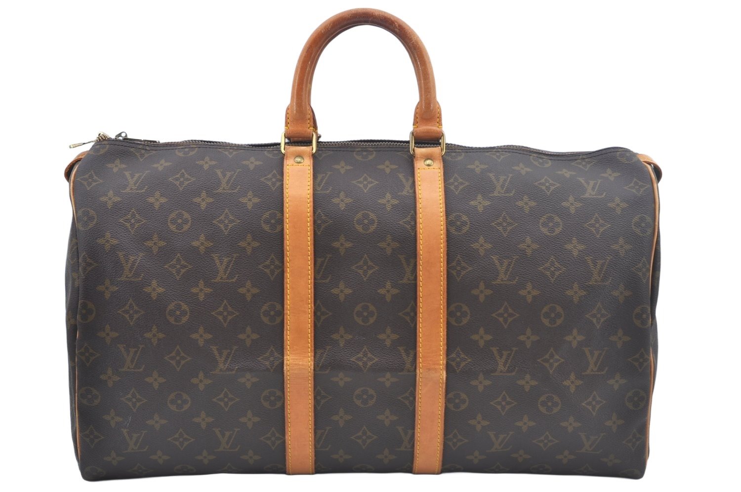 Authentic Louis Vuitton Monogram Keepall 50 Travel Boston Bag M41426 LV L0323