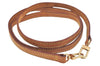 Authentic Louis Vuitton Leather Shoulder Strap 48" Beige LV L0326