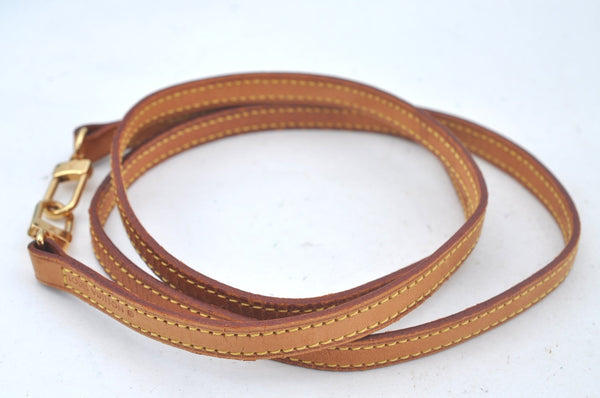 Authentic Louis Vuitton Leather Shoulder Strap 48" Beige LV L0326