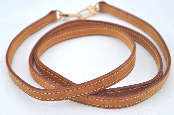 Authentic Louis Vuitton Leather Shoulder Strap 48" Beige LV L0326