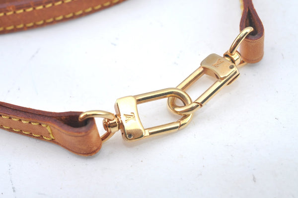 Authentic Louis Vuitton Leather Shoulder Strap 48" Beige LV L0326