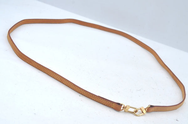 Authentic Louis Vuitton Leather Shoulder Strap 48" Beige LV L0326