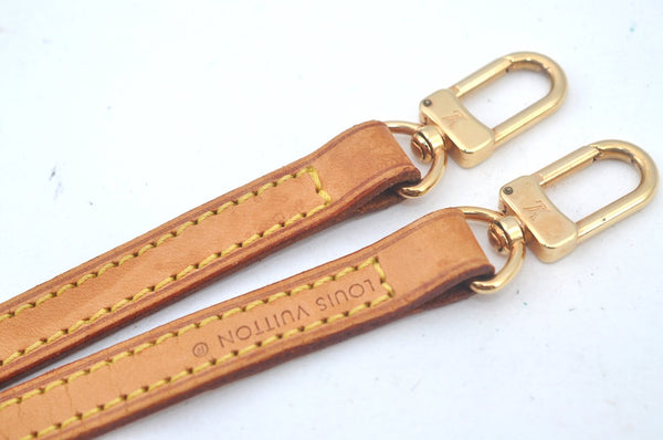 Authentic Louis Vuitton Leather Shoulder Strap 48" Beige LV L0326