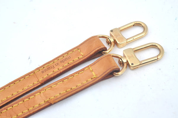 Authentic Louis Vuitton Leather Shoulder Strap 48" Beige LV L0326
