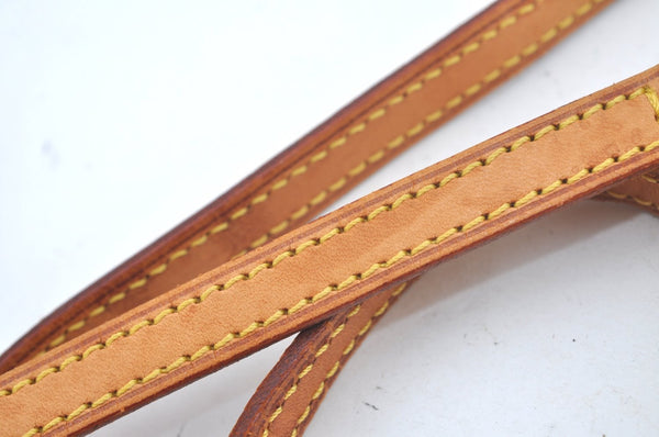 Authentic Louis Vuitton Leather Shoulder Strap 48" Beige LV L0326