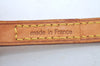 Authentic Louis Vuitton Leather Shoulder Strap 48" Beige LV L0326