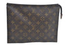 Authentic Louis Vuitton Monogram Poche Toilette 26 Cosmetics Pouch Junk L0329